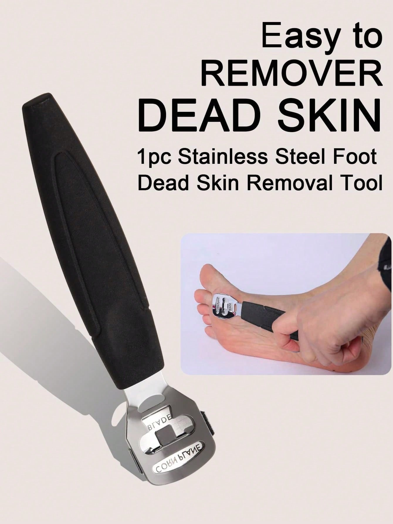 1pc Foot Scraper Callus Remover, Foot Scrubber Tool For Cracked Heels, Dead Skin Pedi