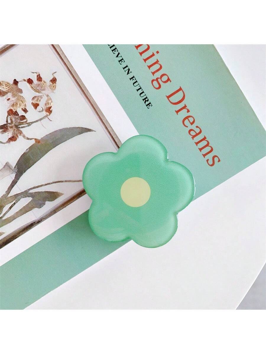 1pc Self-Adhesive Retractable Multicolor Flower Phone Holder