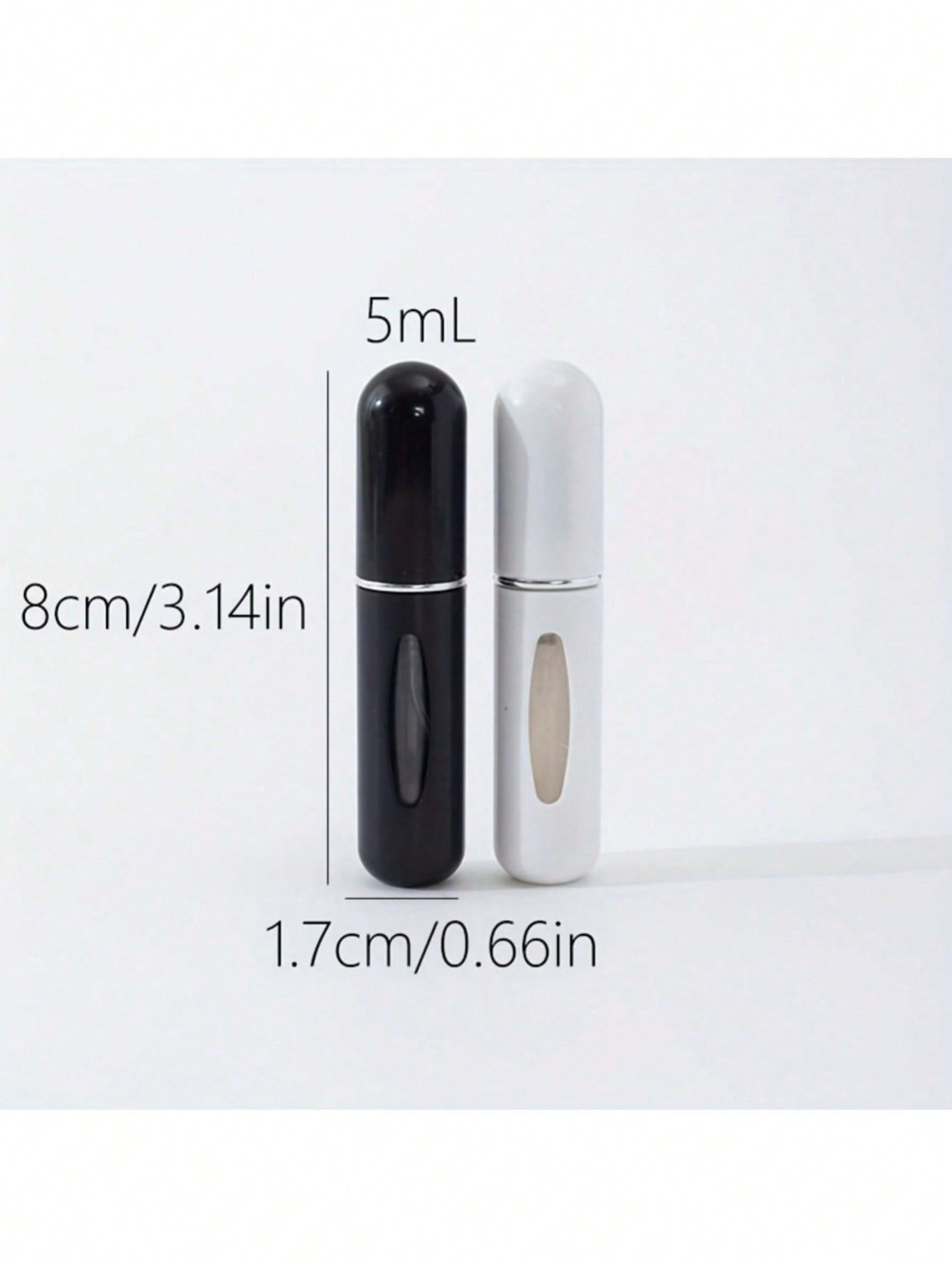 2pcs 5ML Mini Travel Perfume Refillable Atomizer, Portable Perfume Spray Bottle, Travel Perfume Scent Pump Case Fragrance Empty Container Spray Bottle For Traveling And Outgoing, 0.17oz