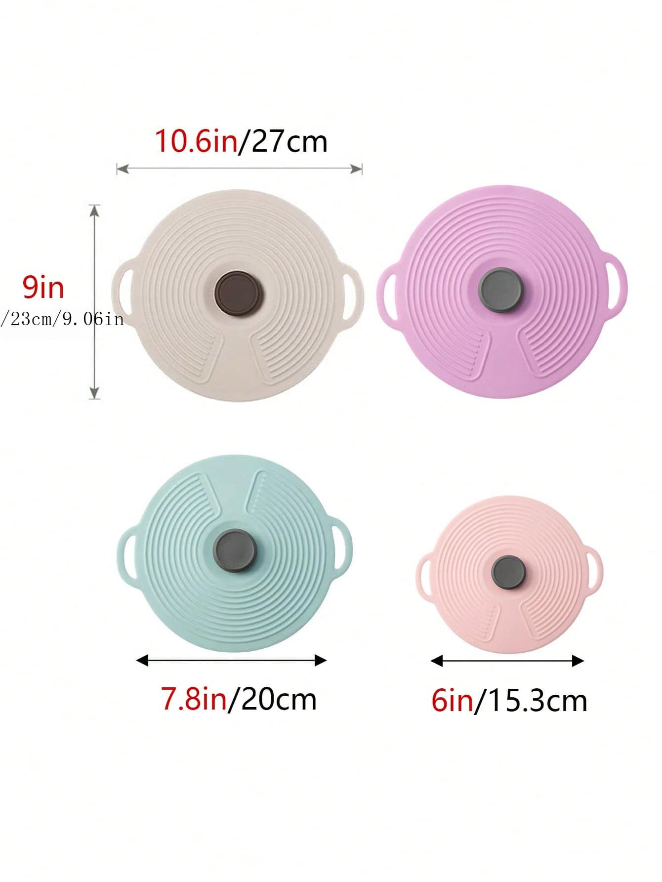 1pc Silicone Sealed Fresh-Keeping Lid, Rechargeable And Reusable Anti-Spill And Dust-Proof Lid, Bowl Lid, High Temperature Resistant Lid, Food Sealing Lid, Suitable For Cups, Bowls, Plates, Pots, Pans, Frying Pans, Stoves, Ovens, Refrigerators And Dishwa