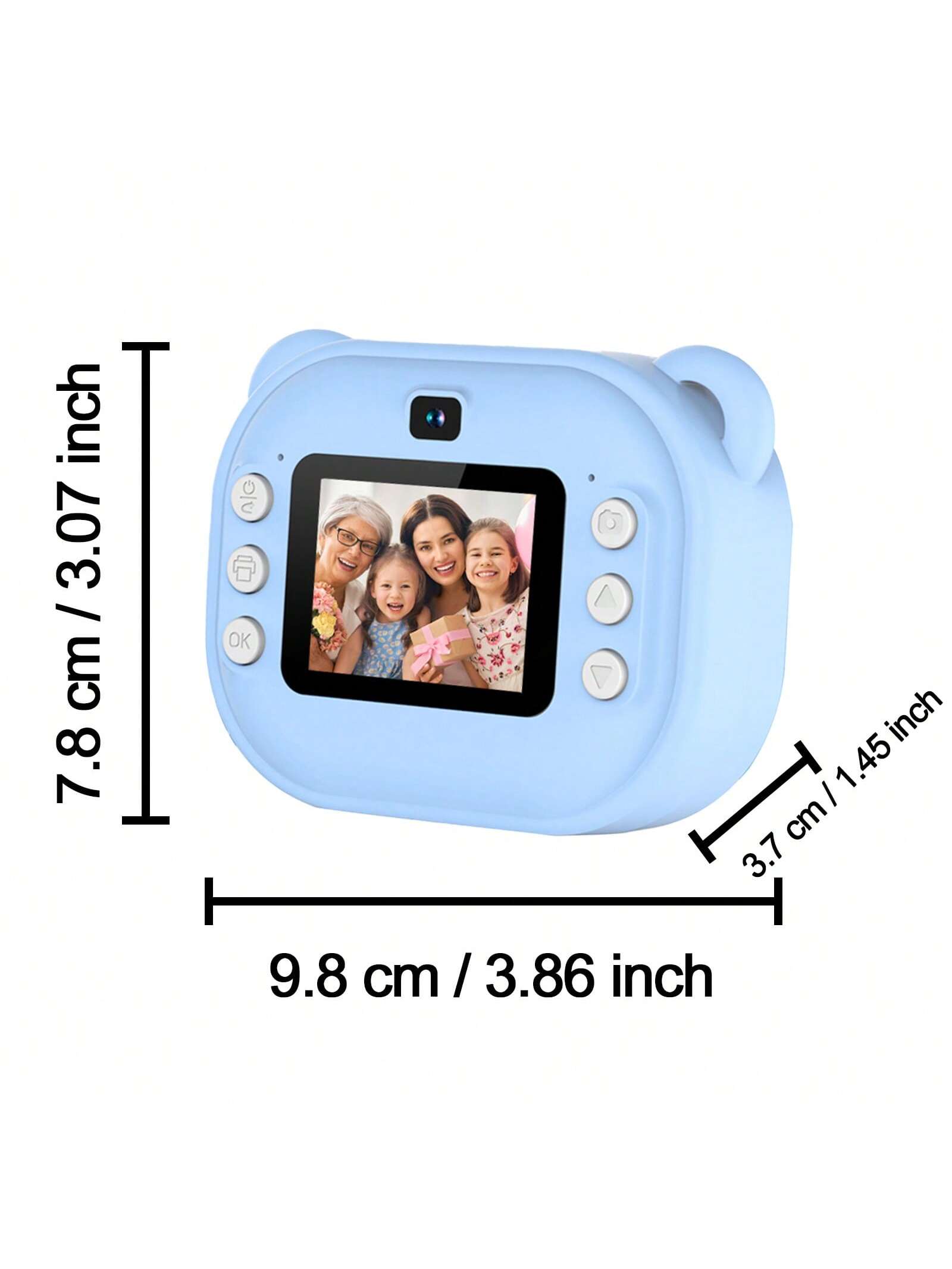 Kids Camera Instant Print, 1080P HD Digital Video Cameras For Kids, 3-12 Years Old Children Mini Learning Toy Camera Gifts For Birthday Holiday Travel