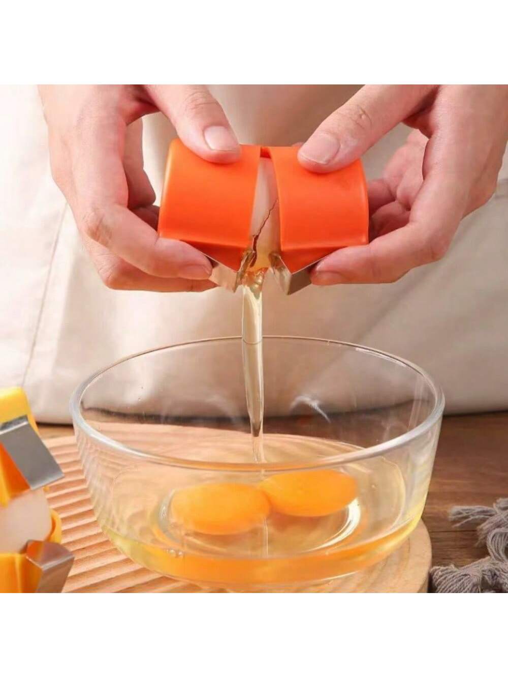 New Creative Egg Opener, Egg Shell Separator, Portable Fast Egg Beater, Kitchen Egg Peeler, Easy To Open Eggs Without Losing The Shell