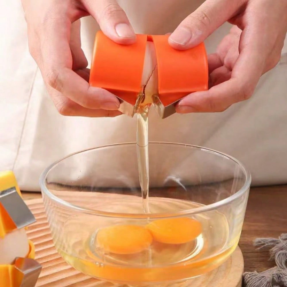 New Creative Egg Opener, Egg Shell Separator, Portable Fast Egg Beater, Kitchen Egg Peeler, Easy To Open Eggs Without Losing The Shell