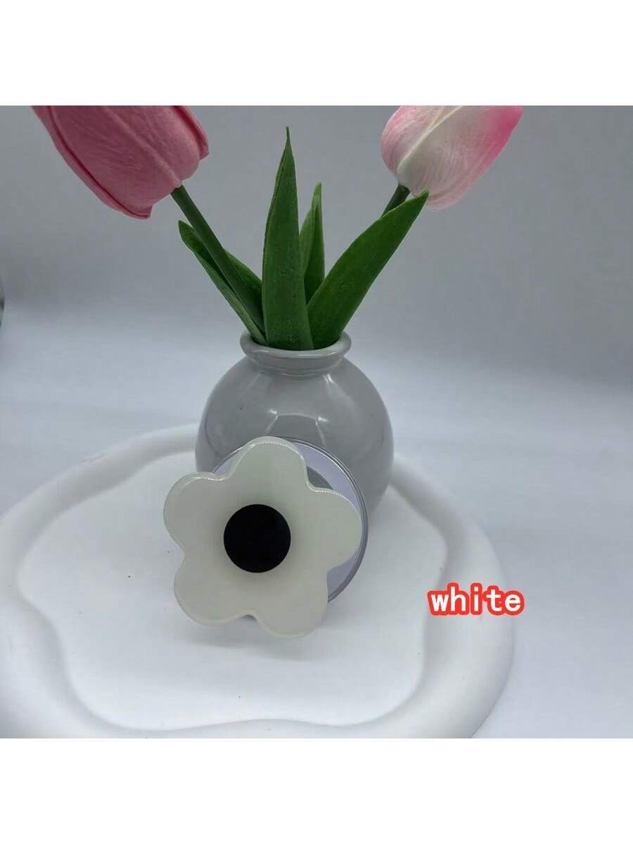 1pc Self-Adhesive Retractable Multicolor Flower Phone Holder