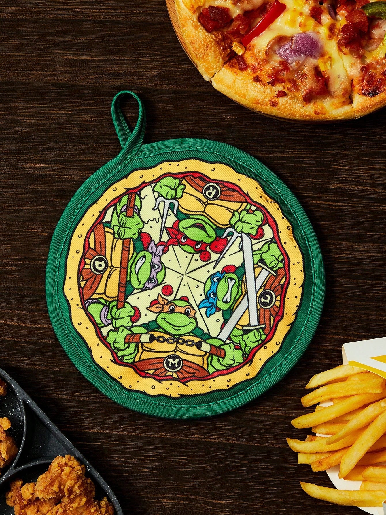 TEENAGE MUTANT NINJA TURTLES X SHEIN 1pc Cartoon Turtle Pizza