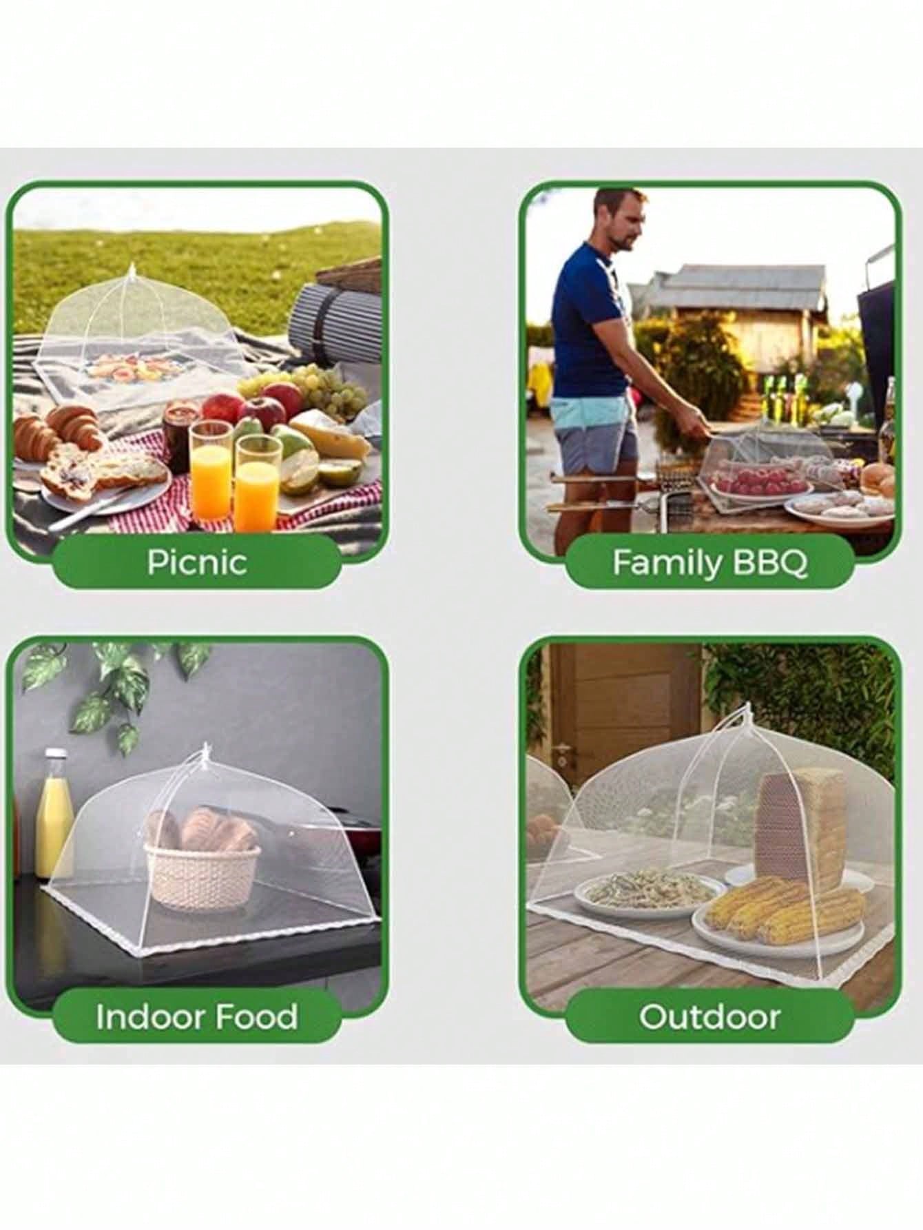 1pc Mesh Food Cover Fly Screen Food Cover Food Net Food Net Pop Up Food Tent Food Tent For Outdoor Activities Camping Family Kitchen Picnic Accessories Reusable Foldable Fly Proof Mosquito Proof