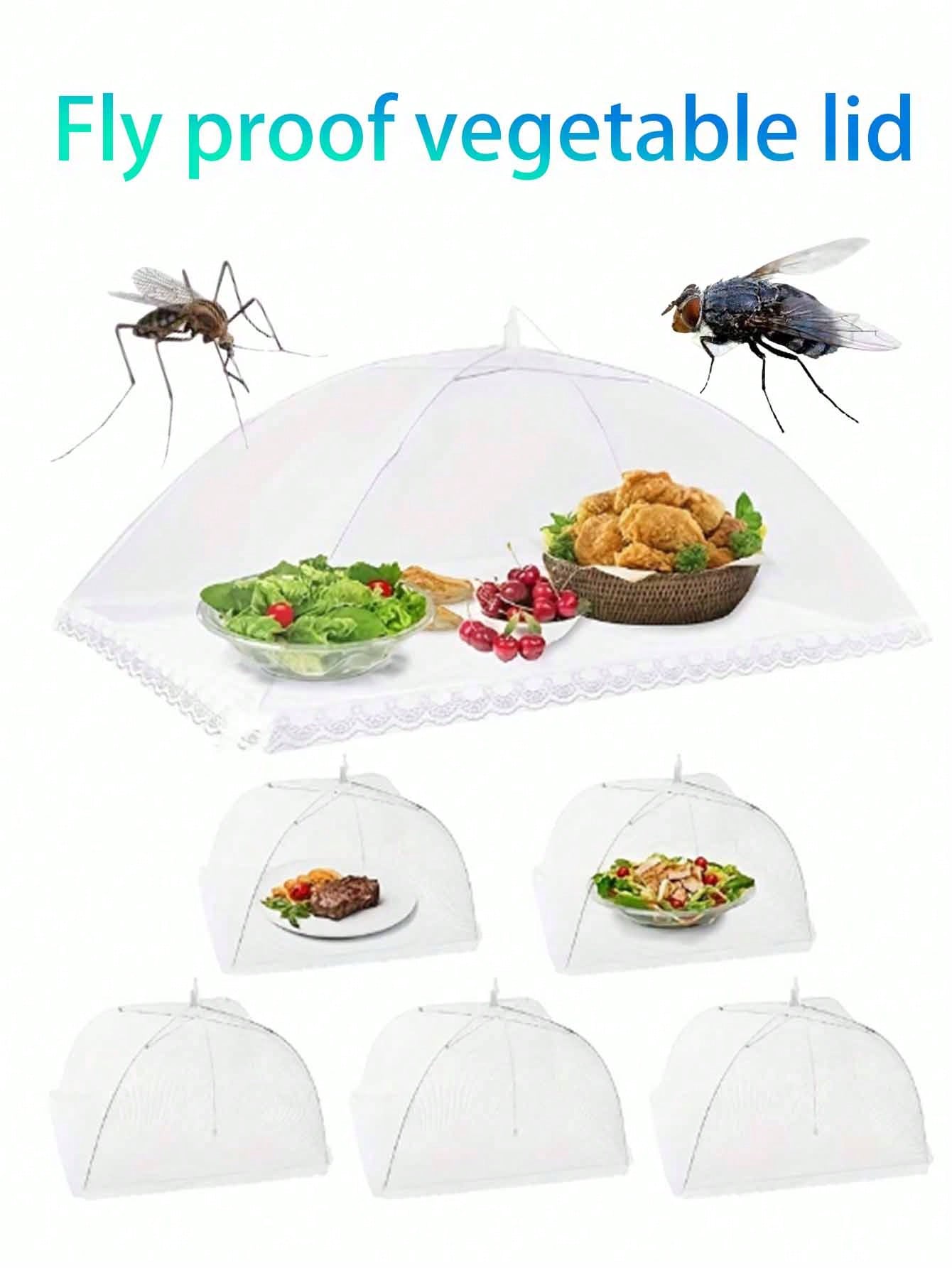 1pc Mesh Food Cover Fly Screen Food Cover Food Net Food Net Pop Up Food Tent Food Tent For Outdoor Activities Camping Family Kitchen Picnic Accessories Reusable Foldable Fly Proof Mosquito Proof