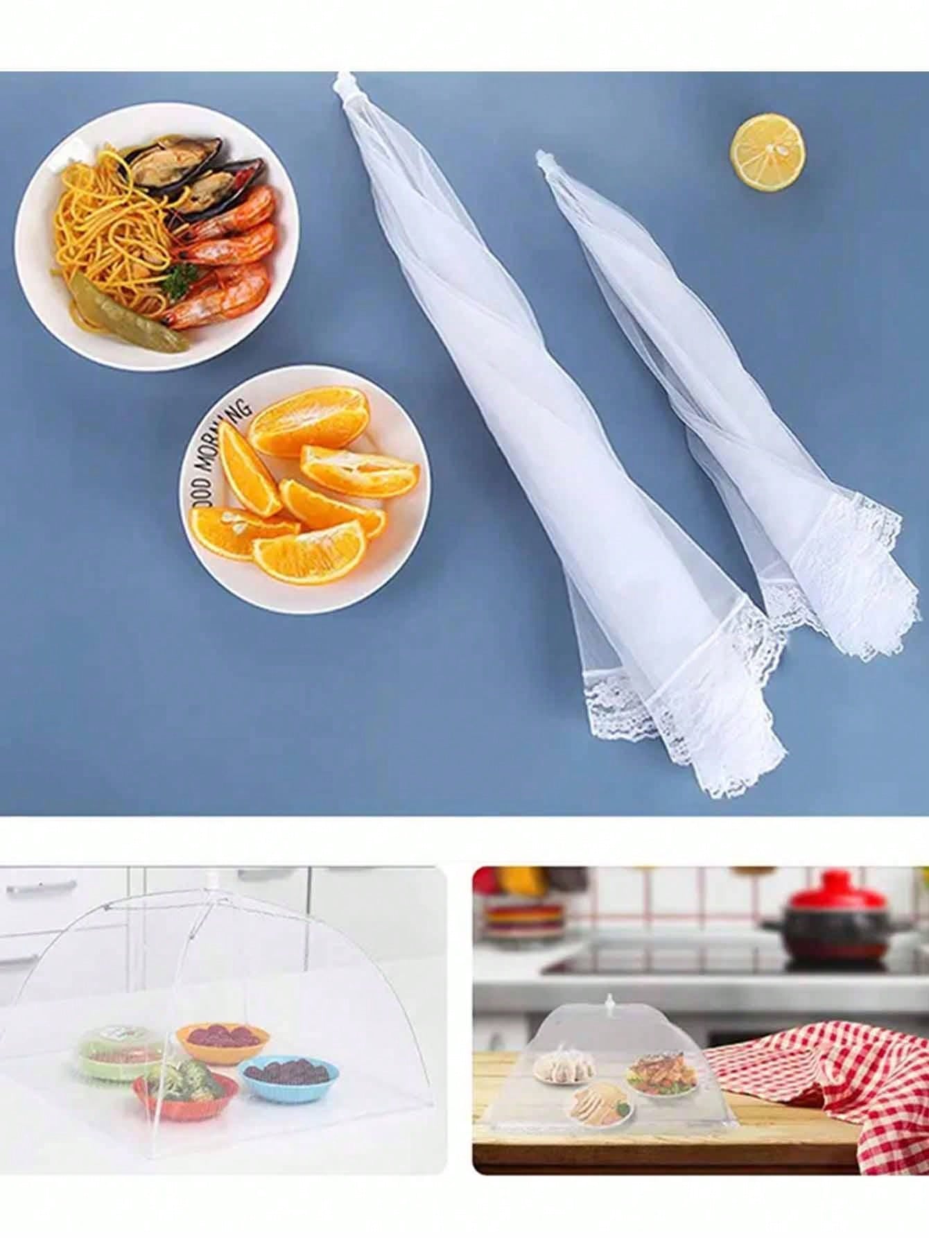 1pc Mesh Food Cover Fly Screen Food Cover Food Net Food Net Pop Up Food Tent Food Tent For Outdoor Activities Camping Family Kitchen Picnic Accessories Reusable Foldable Fly Proof Mosquito Proof