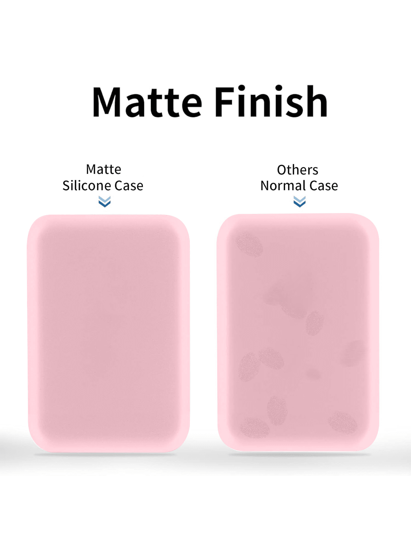 Silicone Case Compatible With Magsafe Battery Pack, Slim Design Matte TPU Rubber Soft Skin Silicone Protective Cover For Magsafe Battery Pack,Scratch