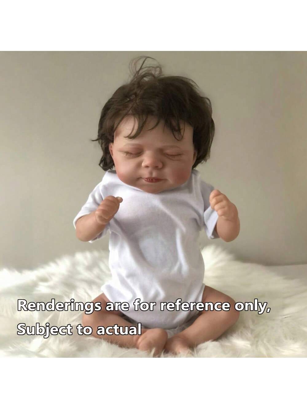 45cm 18inches Lifelike Reborn Baby Doll Vinyl Limbs   Cloth Body Doll ,Hand Painted Realistic Newborn Baby With Visible Veins, Collection Art Doll, Kids Gift