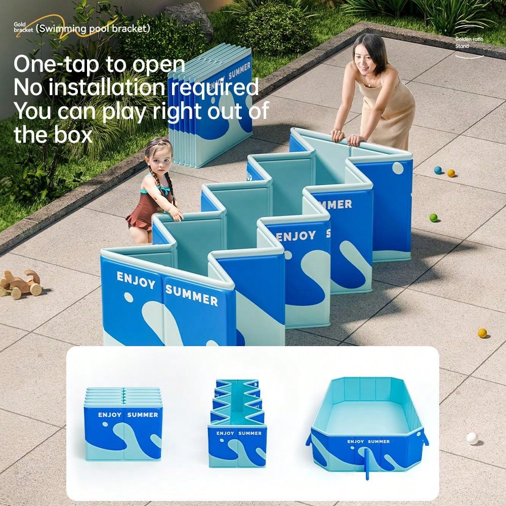 1pc Outdoor Swimming Pool, Easy Installation, Portable Foldable Swimming Pool, Water Ball Pit, Multipurpose Pool