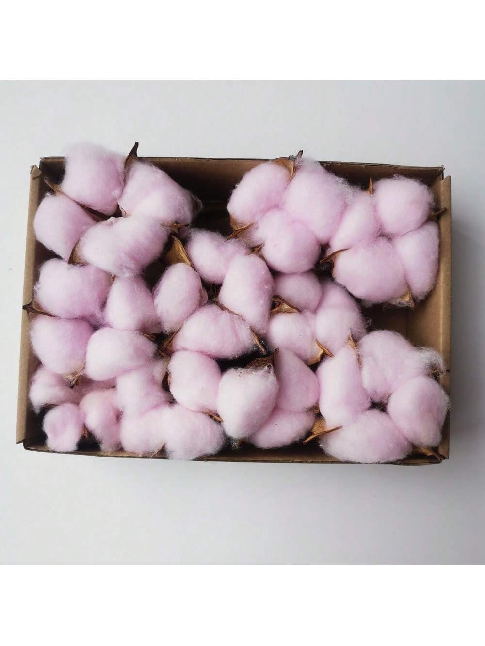 100pcs Diy Dried Flower Bag Natural Rose/Babybreath/Eucalyptus/Lover Grass /Lagurus/Bunny Tails Bulk Lavender Daisy Preserved Dried Flower Material Package Heads For Decoration