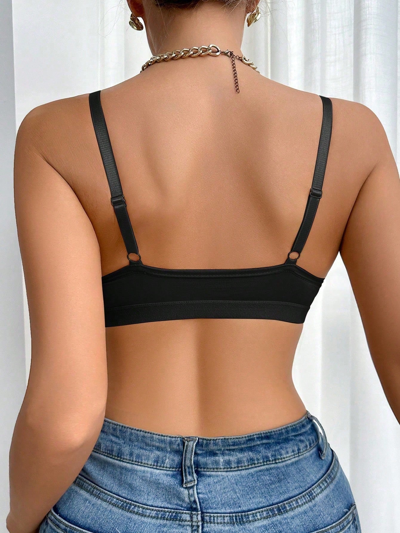 2pcs/Set Front Closure Wireless Bra For Women