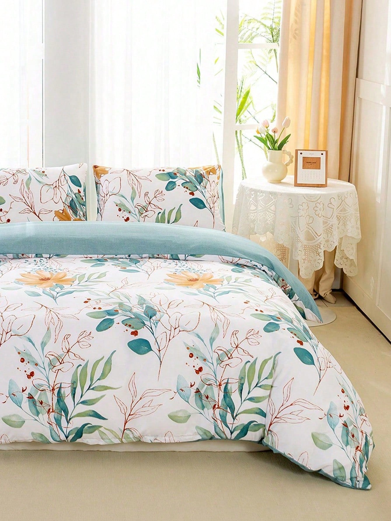 3pcs Polyester Printed Duvet Cover Set