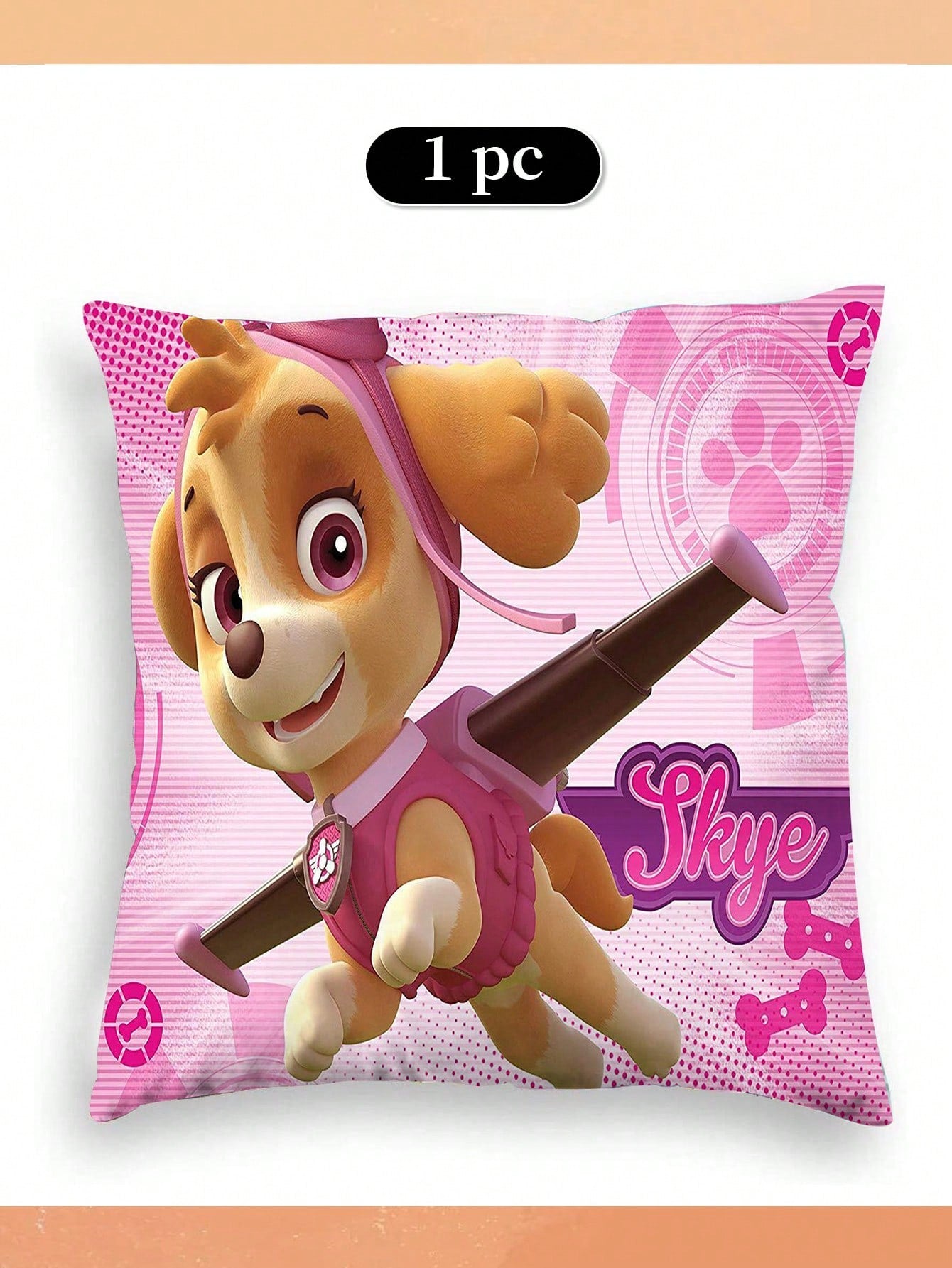 POTDEMIEL Dog Patrol Pillow Cover Dog Pillow Cover Pet PAWS Pillow Cover Animal Cushion Cover Suitable For Throw Pillow Decoration