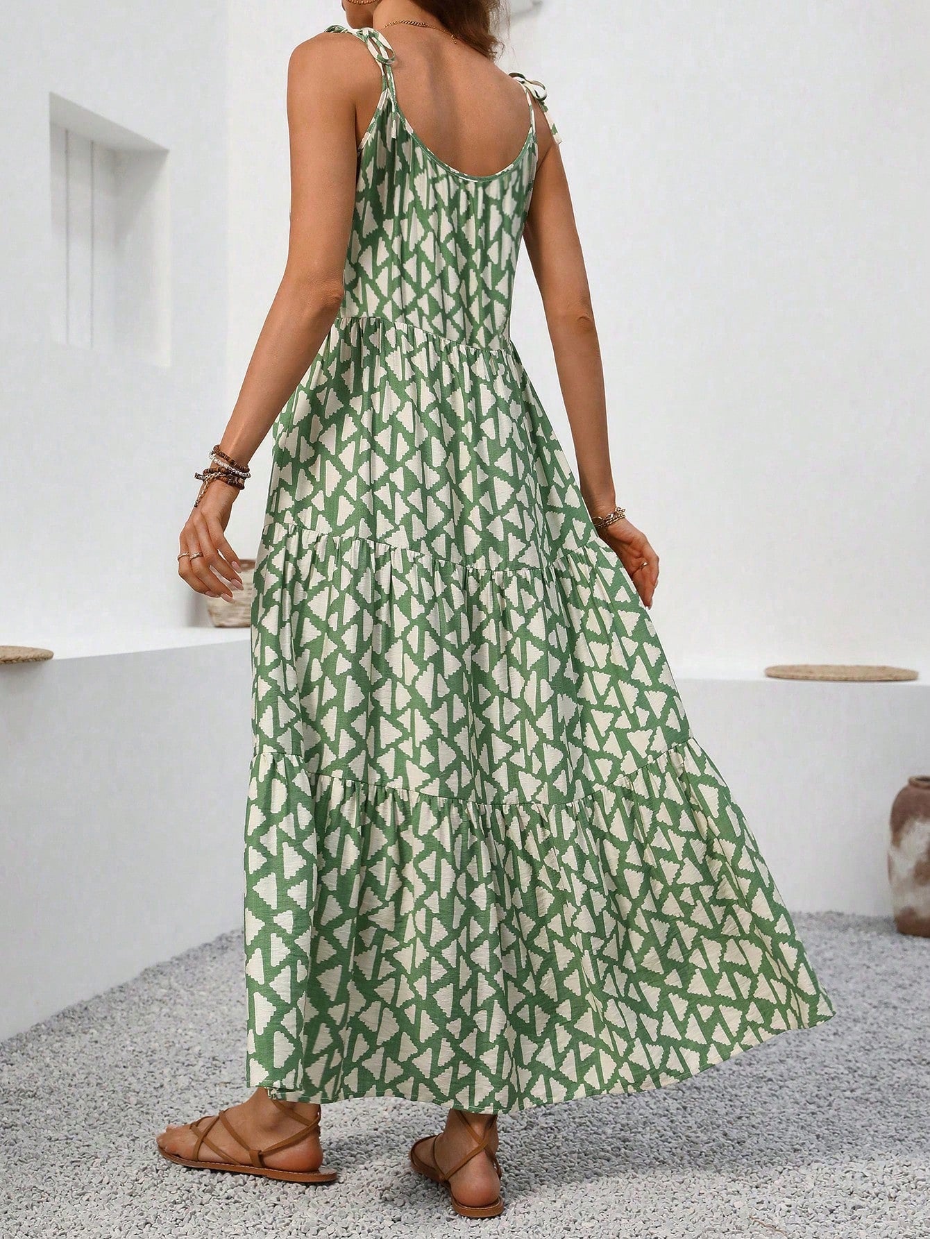 Holidaya Summer Vacation Printed Strapless Sleeveless Long Dress For Women