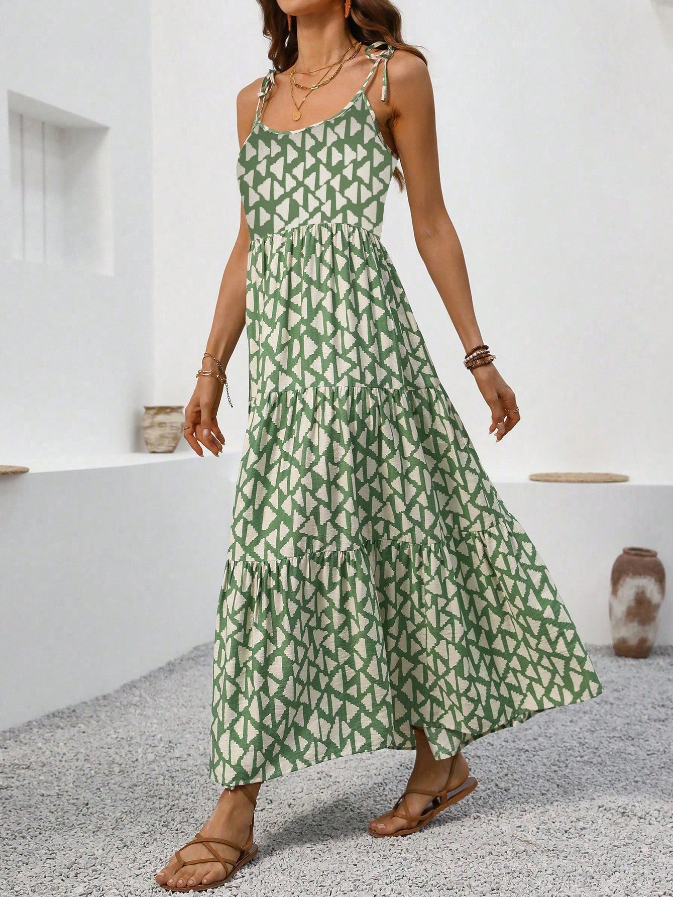 Holidaya Summer Vacation Printed Strapless Sleeveless Long Dress For Women