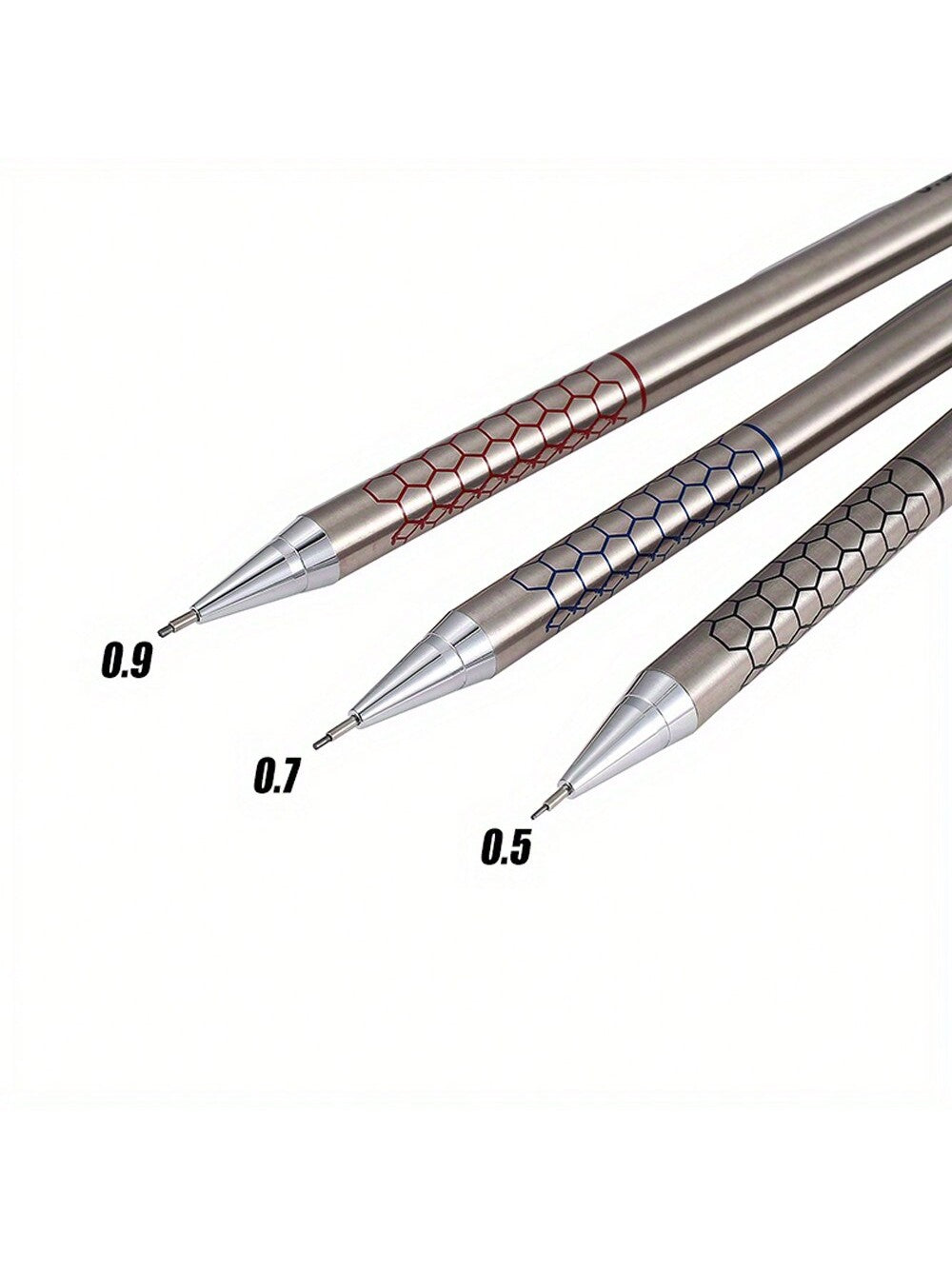 0.5/0.7/0.9mm Mechanical Pencil, 2B/HB Lead, For Art Sketching, Office Supplies