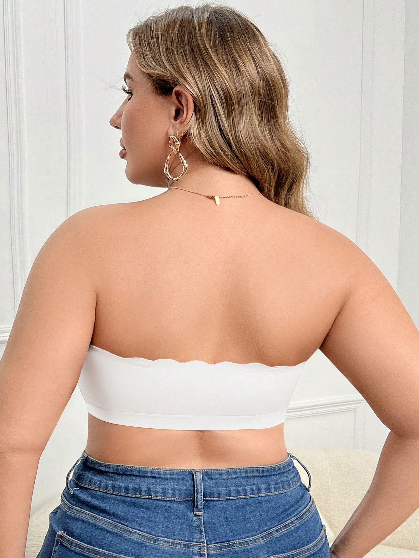 Plus Size Wireless Front Closure Tubular Top Bra