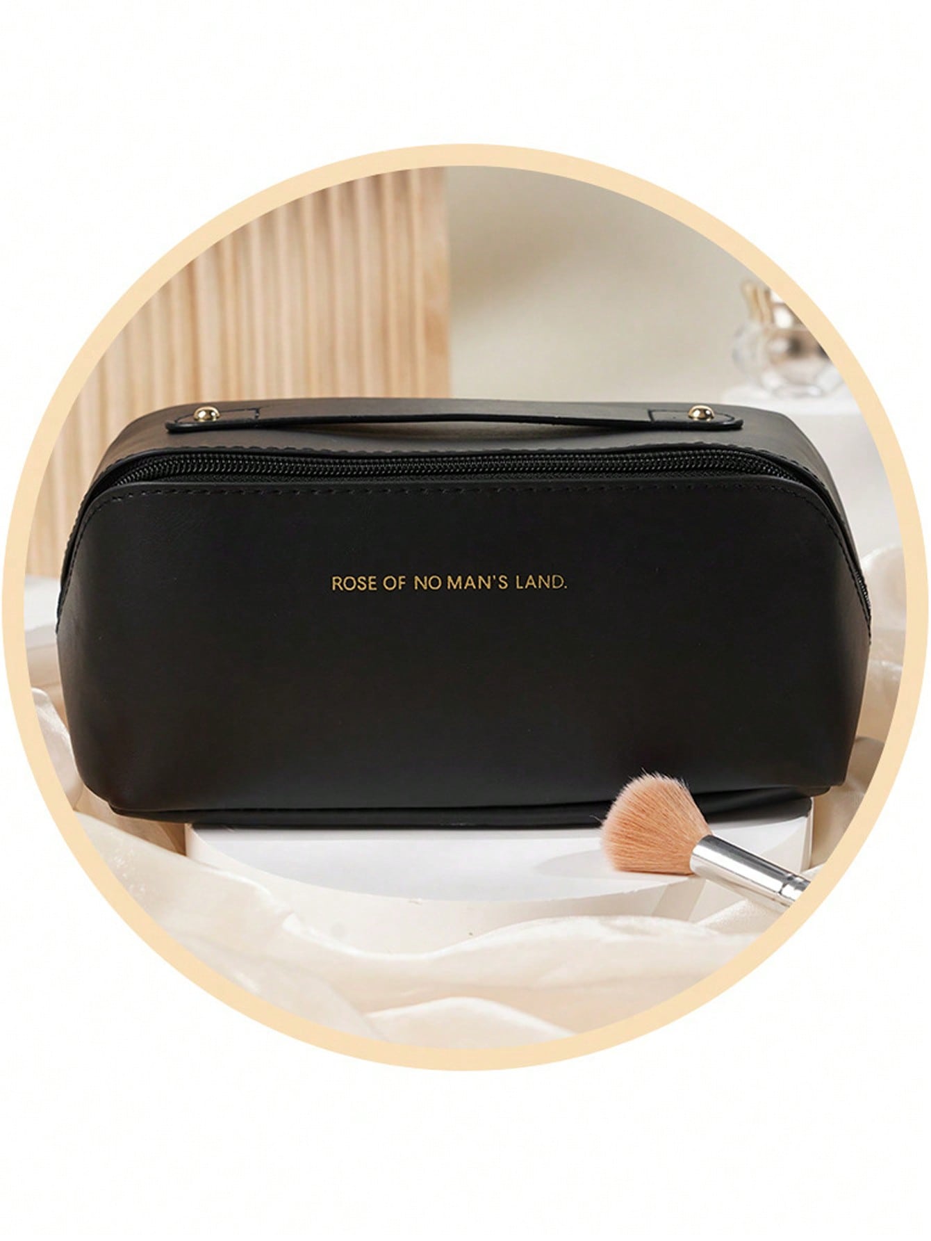 Multi-Functional Trendy Toiletry Bag, PU Pillow-Shaped Portable Travel Cosmetic Bag, High-Quality Handheld Storage Organizer