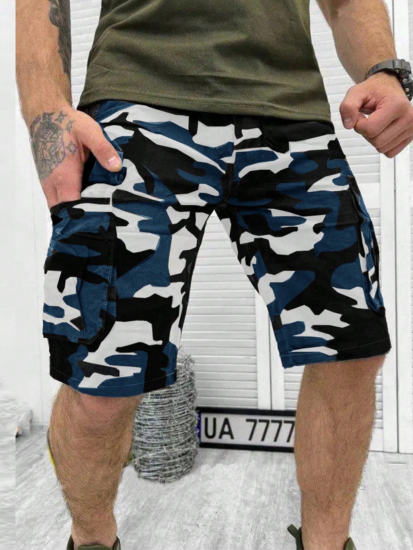 Summer New Men Fashionable Cargo Shorts Outdoor Camouflage Casual Shorts For Men