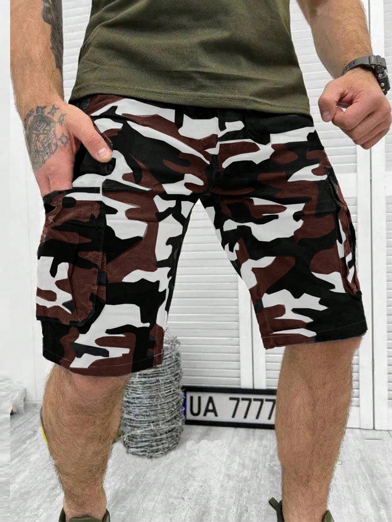 Summer New Men Fashionable Cargo Shorts Outdoor Camouflage Casual Shorts For Men