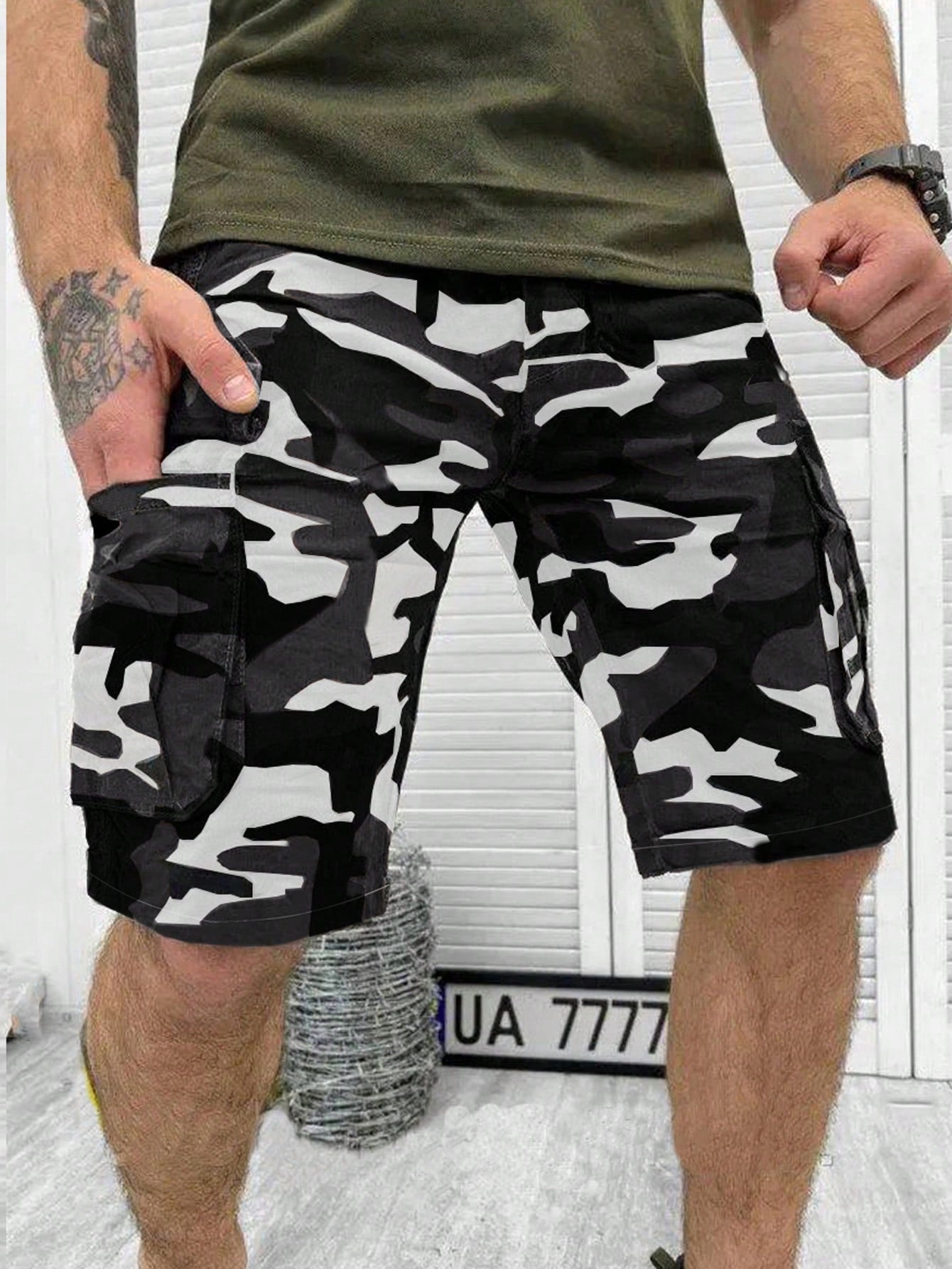 Summer New Men Fashionable Cargo Shorts Outdoor Camouflage Casual Shorts For Men