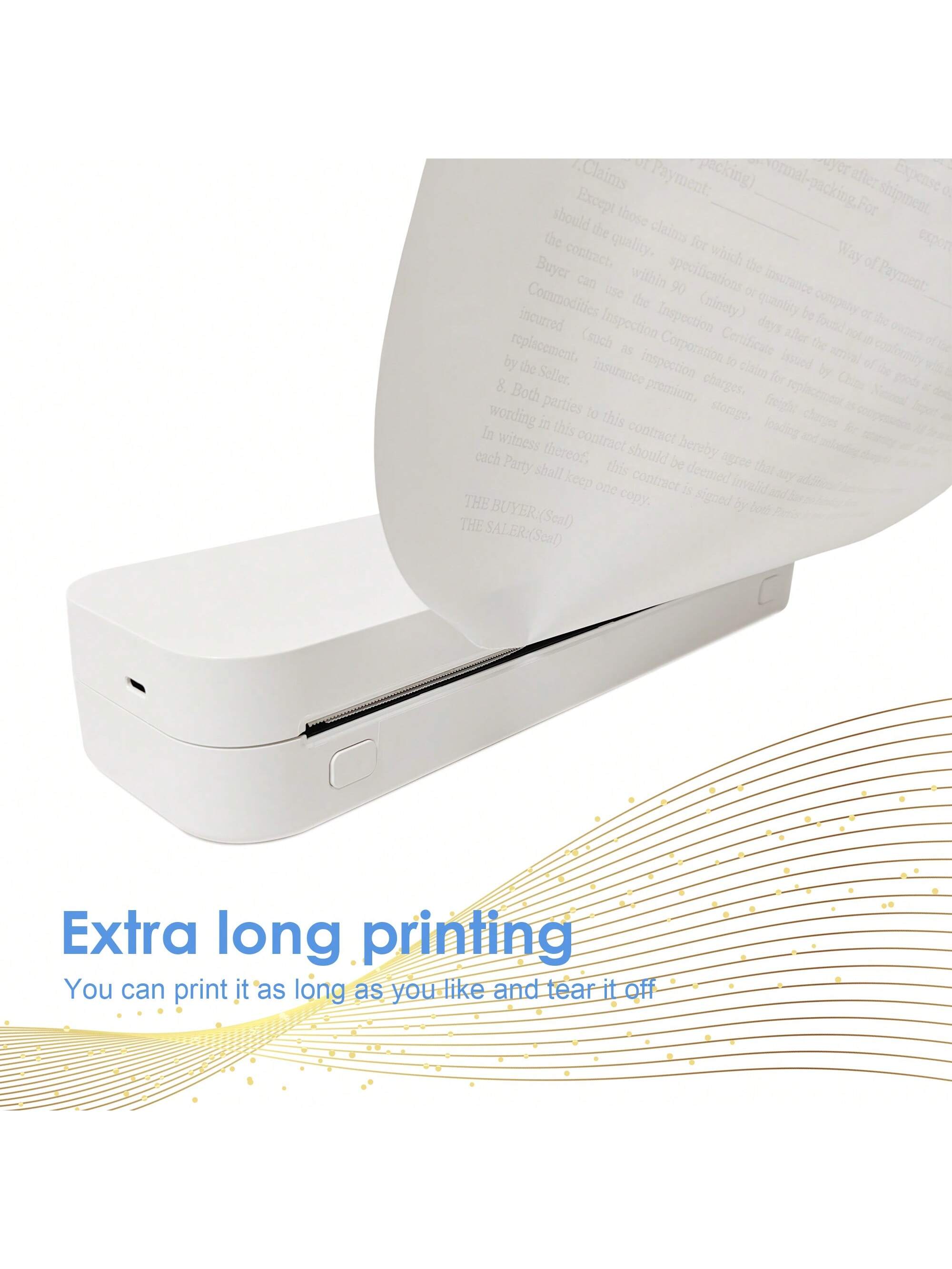 A4 Portable Wireless Travel Printer A4 Thermal Printer Mobile Printer Printer Or A4 Thermal Printing Paper Support 8.5