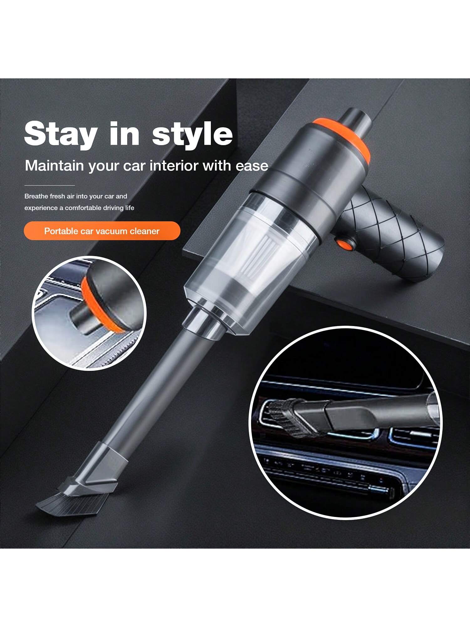 120W High-Power Wireless Vacuum Cleaner, Usb Charging Home Car Handheld Vacuum Cleaner, Strong Suction, Unique Suction And Blowing Functions