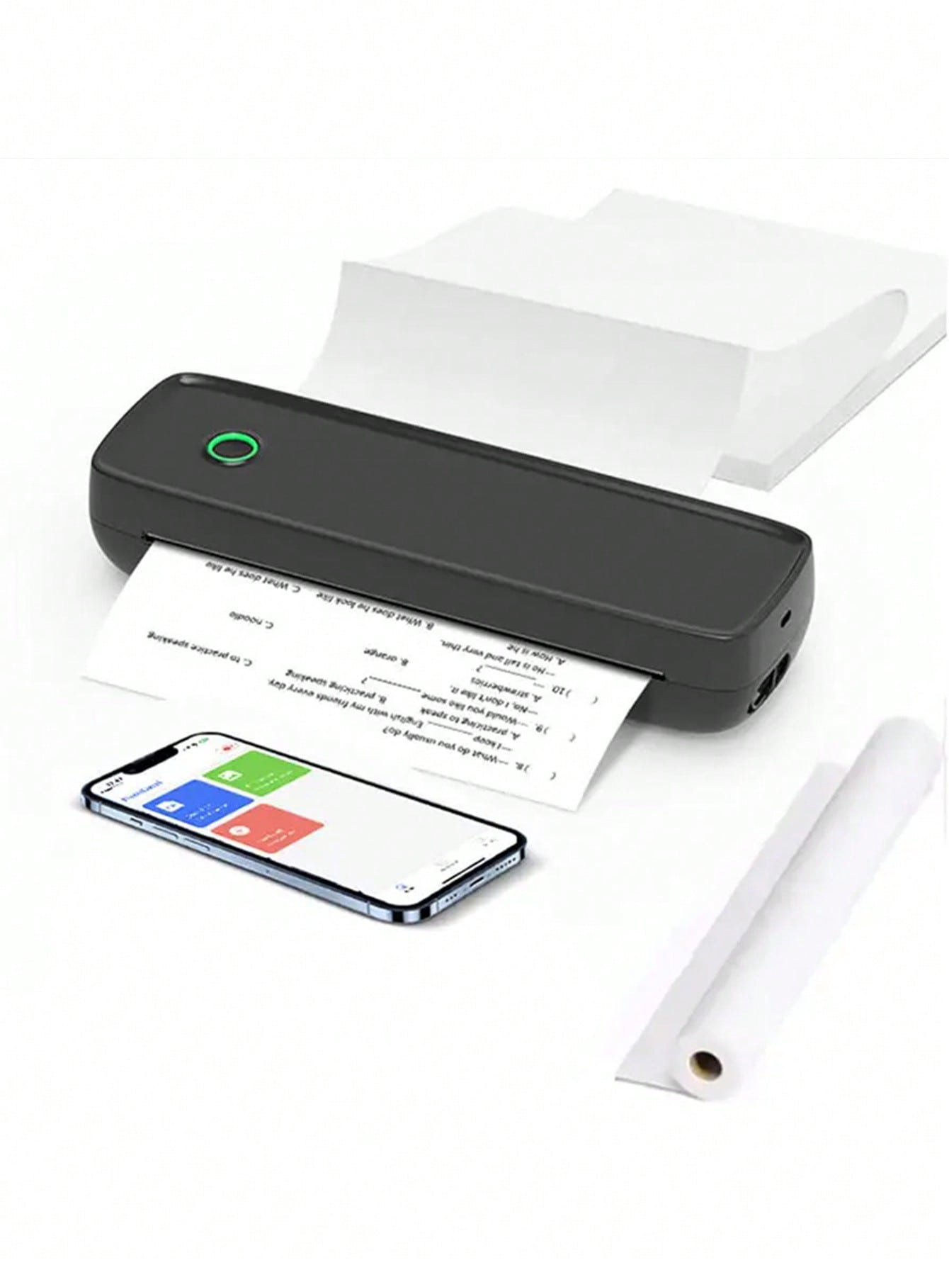 A4 Portable Printer Thermal Paper, US Letter Size Thermal Paper, 8.5'' X 11'' Thermal Folding Paper, 8.5'' X 11'' Thermal Paper A4 Thermal Printing Paper 8.5 X 11 US Letter Size Paper Multipurpose Office White Paper - 100 Sheets, A4 Thermal Paper 8.5'' X