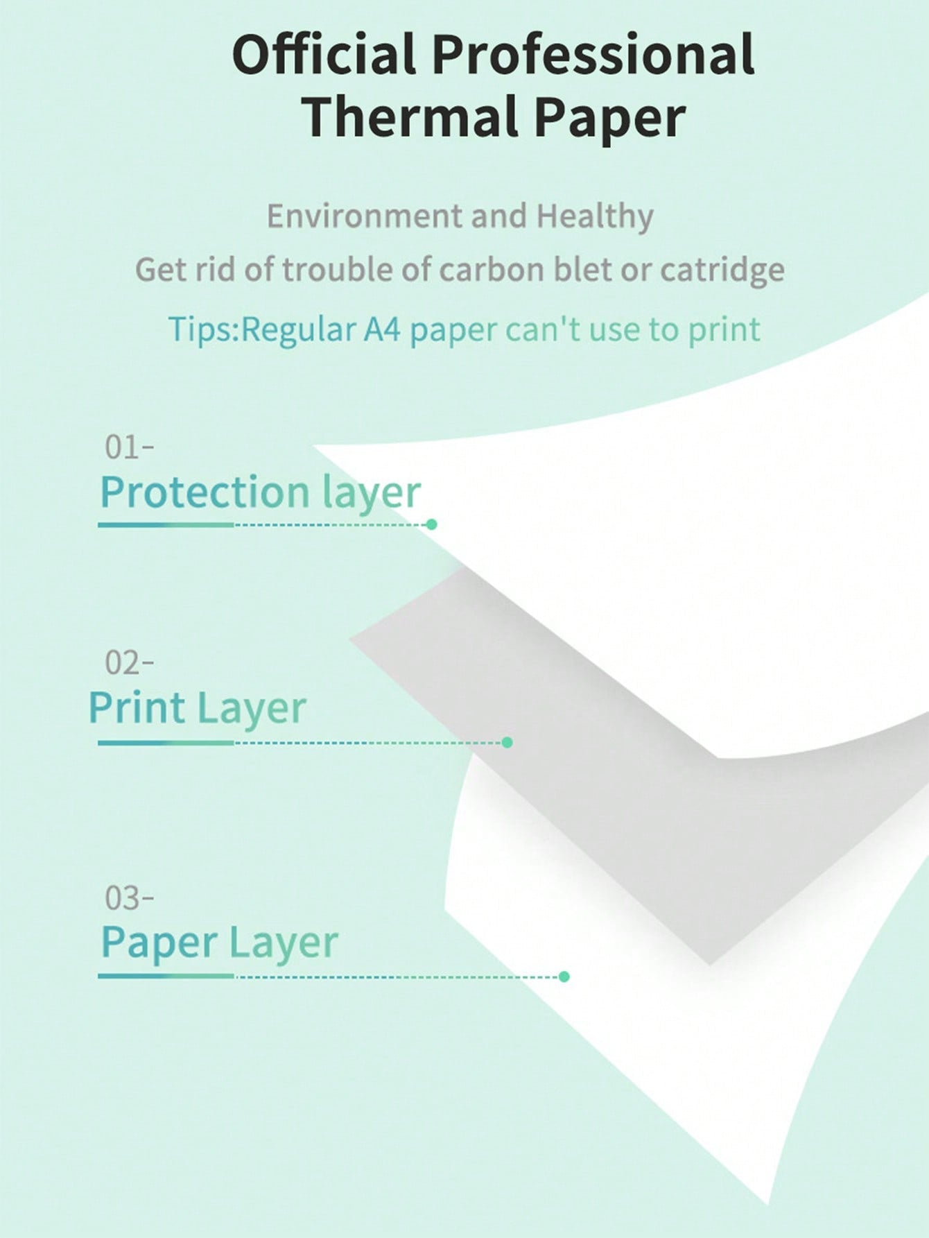 A4 Portable Printer Thermal Paper, US Letter Size Thermal Paper, 8.5'' X 11'' Thermal Folding Paper, 8.5'' X 11'' Thermal Paper A4 Thermal Printing Paper 8.5 X 11 US Letter Size Paper Multipurpose Office White Paper - 100 Sheets, A4 Thermal Paper 8.5'' X