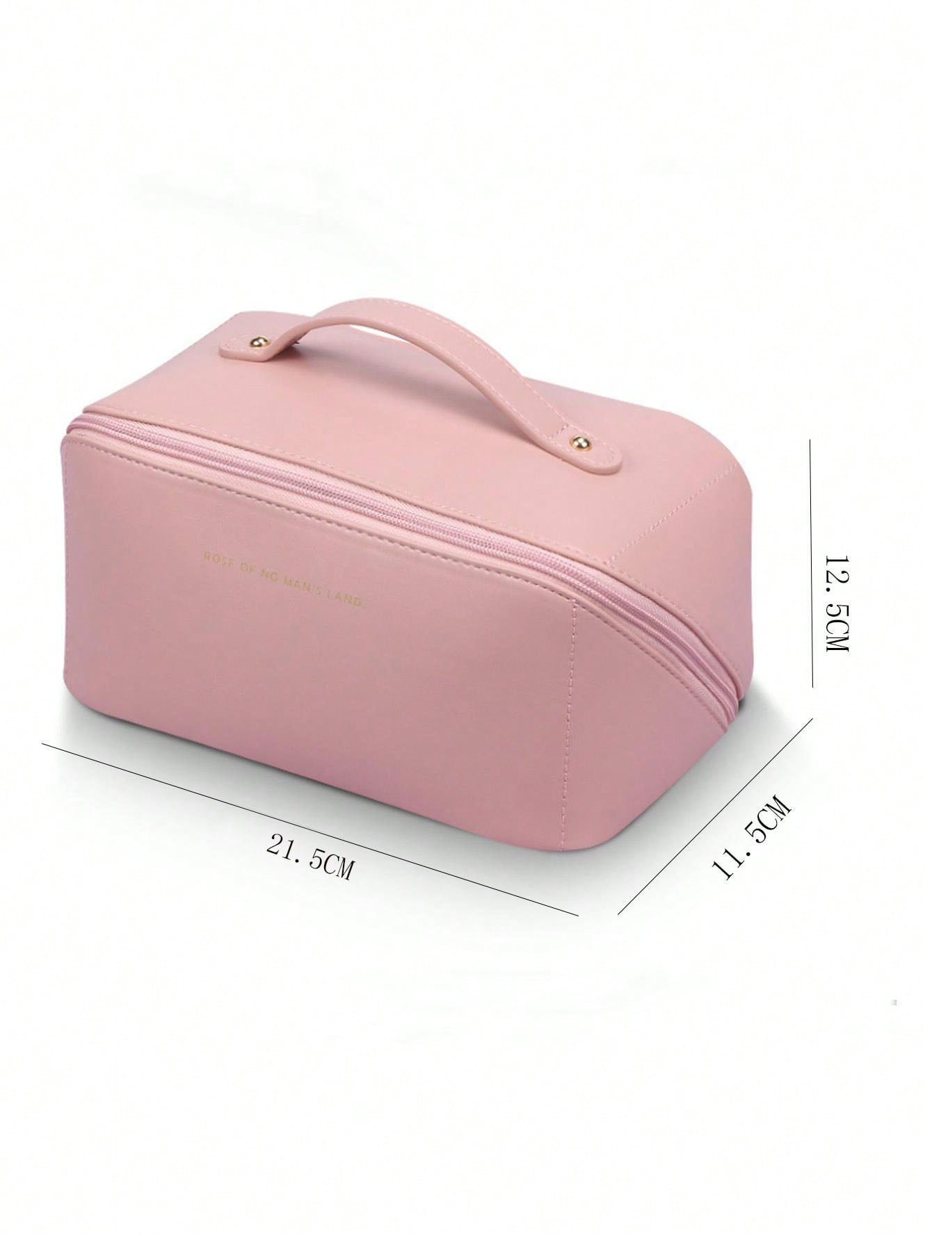 Multi-Functional Trendy Toiletry Bag, PU Pillow-Shaped Portable Travel Cosmetic Bag, High-Quality Handheld Storage Organizer