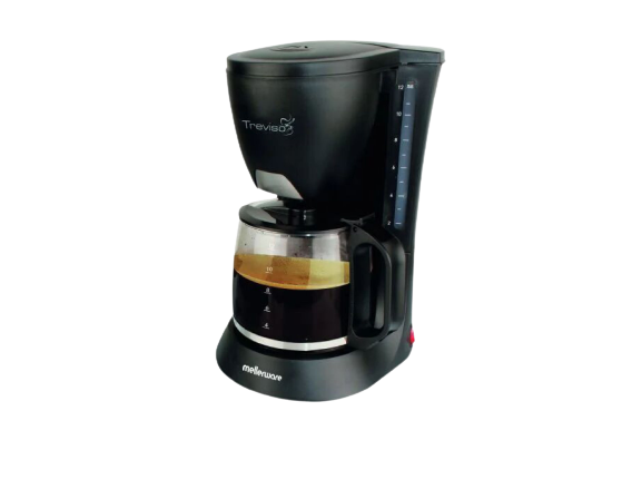 Mellerware Coffee Maker Drip Filter Plastic Black 12Cup 680W