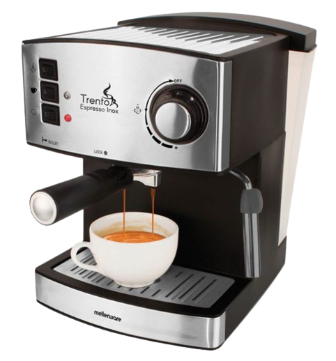 Mellerware Coffee Maker Espresso Stain Steel 1.6L 850W Trento