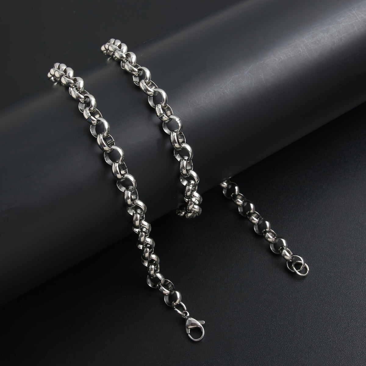 Stainless Steel Hip-Hop Punk Men's Necklace with O-Shaped Round Pearl Chain - Versatile & Stylish for Everyday or Party Wear