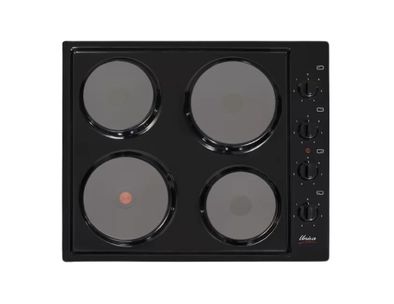 Univa Hob 4x Solid Plate Black with Controls