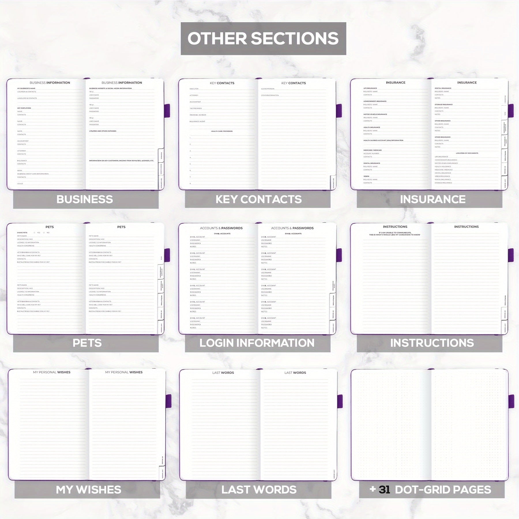 End of Life Planner, Large Tree Faux Leather Embossed Cover, Elderly End-of-Life Planner, Guide to Estate Planning Organizer and Beneficiary Planner Manual, Organizer of Final Arrangements for Beneficiaries, Will Preparation, Last Wishes and Funeral Plan