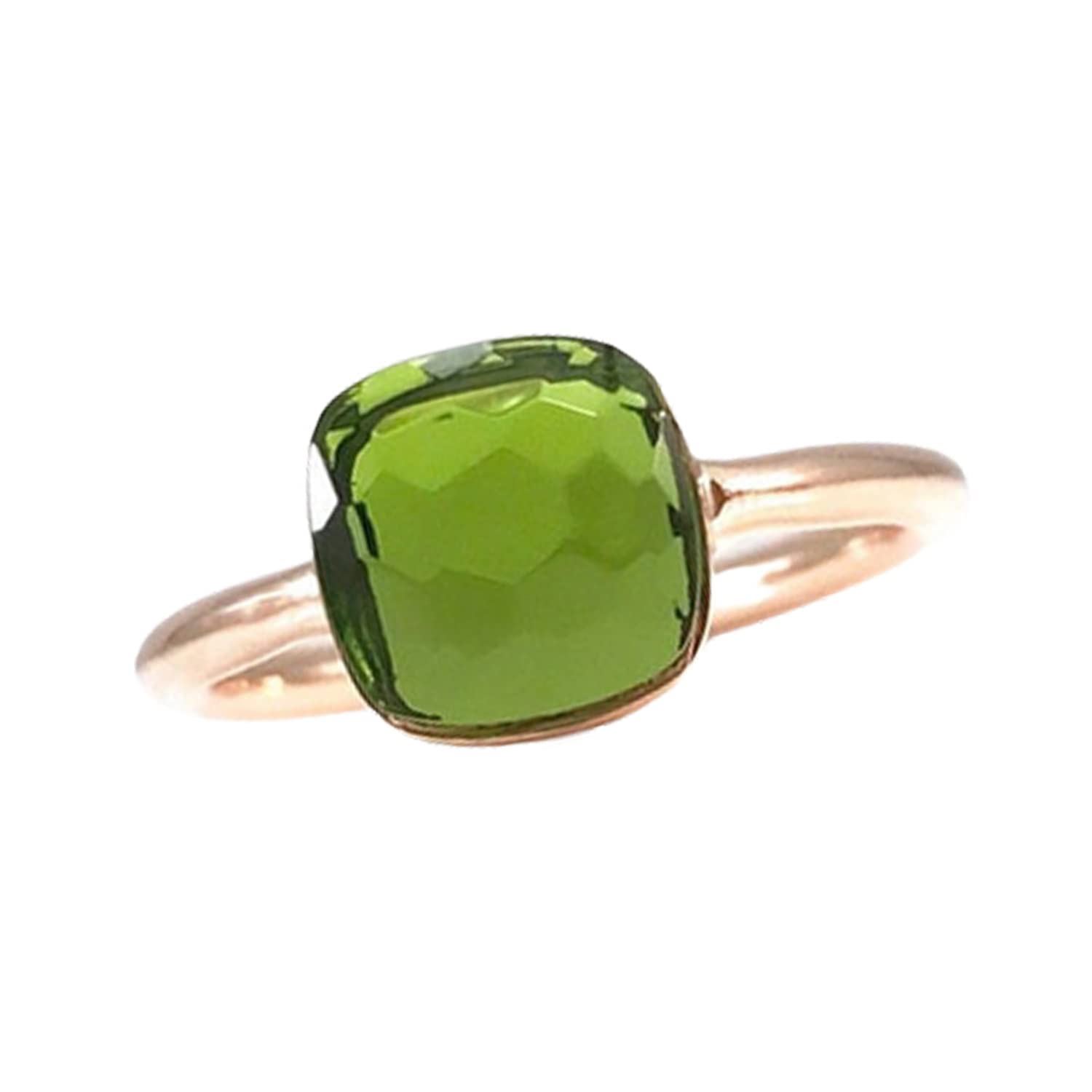 August Birthstone Rings-Green Gemstone Rings
