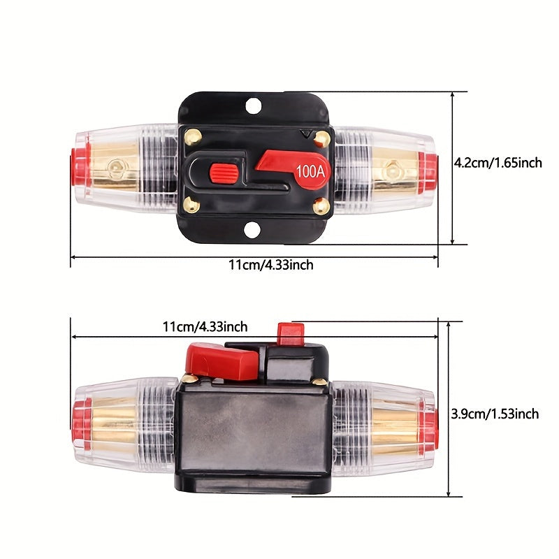 Automobile, Yacht, RV, etc. Resettable Circuit Breaker, Audio Modification Circuit Protector, Automatic Recovery Seat Belt