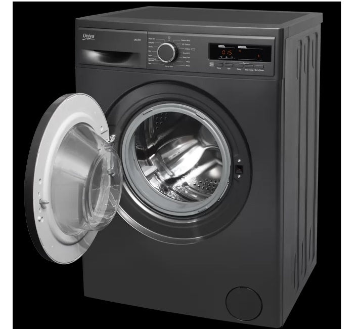 Univa Washing Machine Front Load 6KG Graphite Grey A+++  Energy
