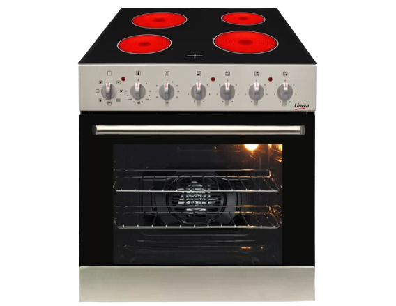 Univa Oven & Ceran Hob 84L 600mm MF Under Counter Stainless Steel