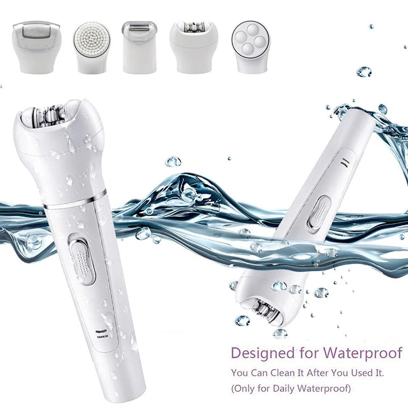 5-in-1 Cleansing brush Rechargeable electric waterproof cleansing brush Facial Massage brush Multi-functional beauty set