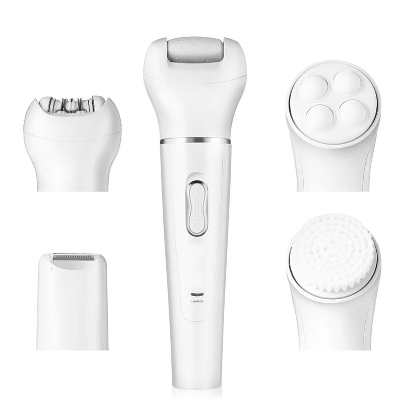 5-in-1 Cleansing brush Rechargeable electric waterproof cleansing brush Facial Massage brush Multi-functional beauty set