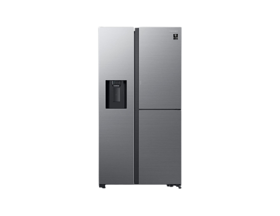 Samsung Fridge Side by Side 617L Auto-W+I Showcase Silver