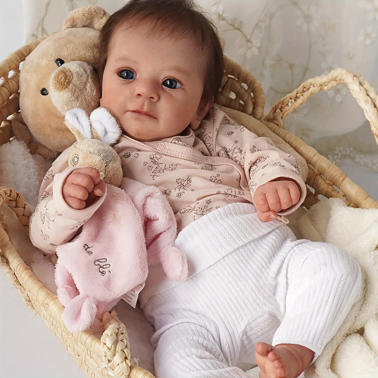 Novocreation 40.64cm Reborn Youngsters Doll, Handmade Soft Vinyl Body, Realistic Youngsters with Brown Hair & Painted Veins, Fantasy Themed Collectible for Youngsters, Ideal Christmas Gift, Youngsters Doll Clothes