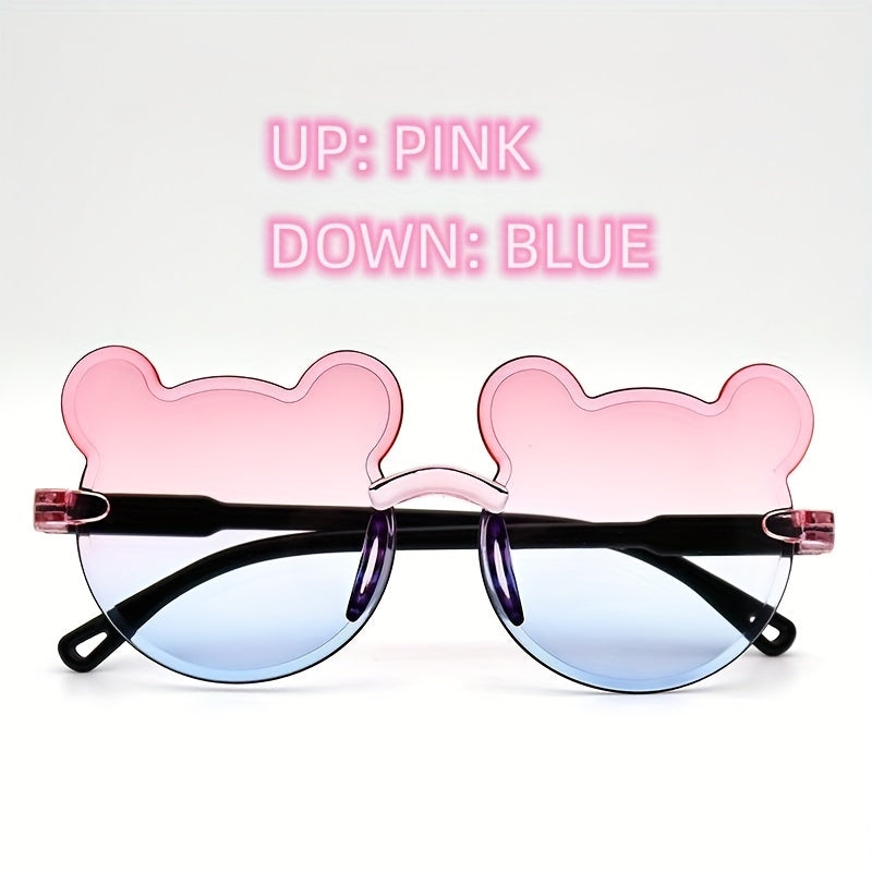 8pcs 8 Colors Children's Fashion Glasses, Cute Bear Fashion Glasses, Boys And Girls Fashion Glasses, Accessories, Party Favors, Great Gift