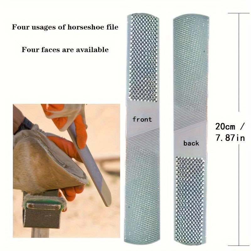 5-in-1 Horse Hoof Care Tool Set: Clippers, Scissors, Files, Knives, and Hooks for Hoof Maintenance - Suitable for Horses, Sheep, Donkeys, and Cows - Metal Construction, No Electricity Required