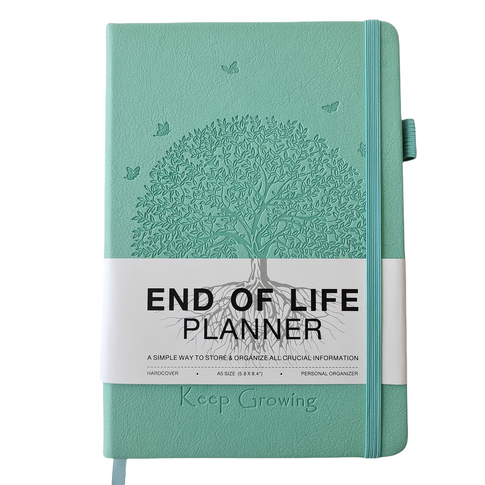 End of Life Planner, Large Tree Faux Leather Embossed Cover, Elderly End-of-Life Planner, Guide to Estate Planning Organizer and Beneficiary Planner Manual, Organizer of Final Arrangements for Beneficiaries, Will Preparation, Last Wishes and Funeral Plan