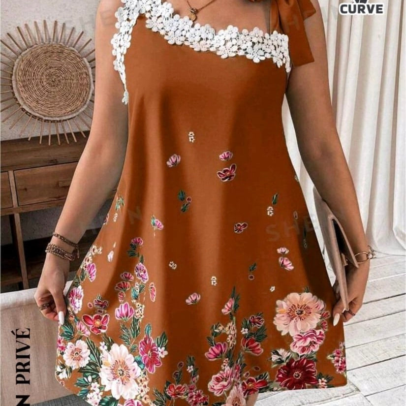 Ladies Floral Print Dress