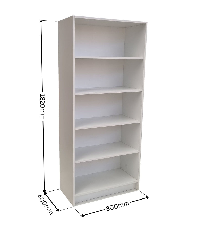 Oxford 5 Shelf Book/Filing Cabinet 80cm